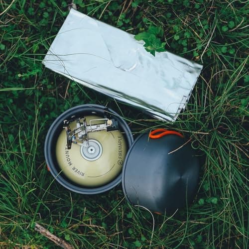 Fire Maple FMC-207 Camping Pot Stove Cookset - 348g Backpacking Pot Set with Torch Stove & Windshield, Foldable Backpacking Cooking Set Pots for 1 Person — view 4