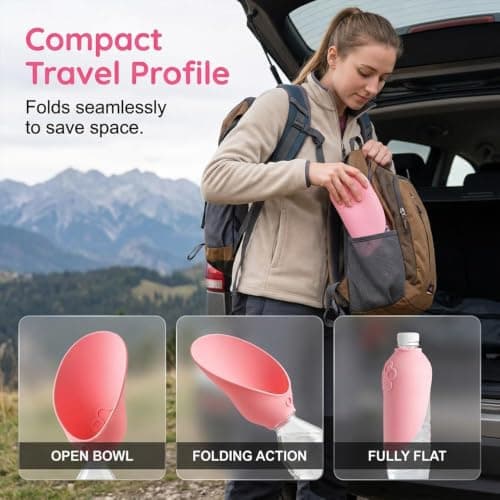 Portable Dog Water Bottle Foldable Dog Travel Water Bottle (Green, 1 PCS) — view 6