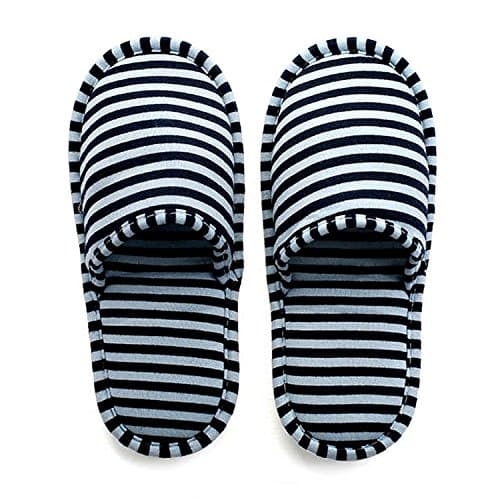 IPENNY Non-disposable Travel Slippers Portable Closed Toe Sandals Cotton Spa Hotel Slippers Guest Room Indoor House Slippers Business Trip Flight Slippers — view 4