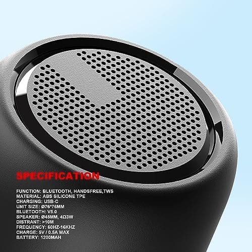 FAYAZ Portable Wireless Bluetooth Speaker - 24-Hour Playtime, 10M Range, Enhanced Bass, IPX4 Waterproof, Bluetooth 5.0 for Outdoor, Sport, Travel, Home — view 4