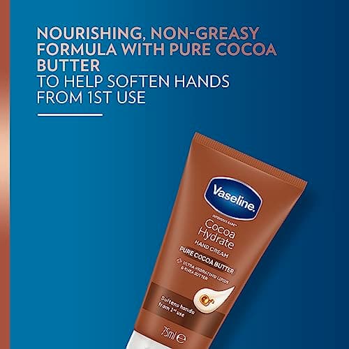 Vaseline Intensive Care Cocoa Hydrate moisturiser with ultra-hydrating lipids and shea butter Hand Cream for dry hands 75 ml — view 5