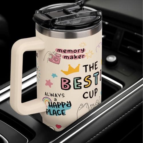 SteadStyle Best Friend Birthday Gifts for Women Water Bottle with Straw Lid — view 6