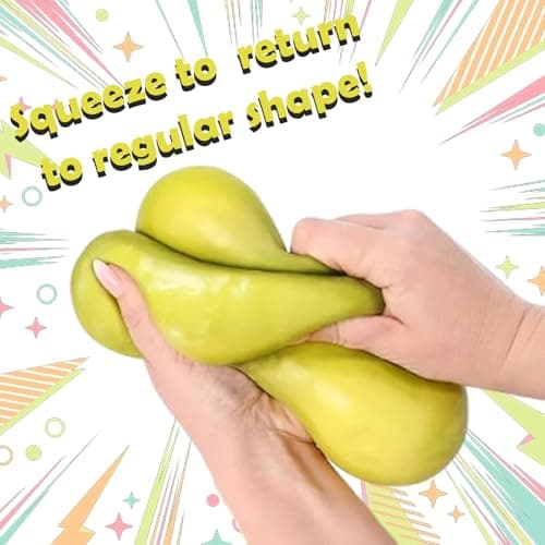 Giant Pickle Squishy, 25cm Realistic Pickle Squeeze Toy, Cucumber Stress Squeeze for Adults Kids Home Office Travel — view 3