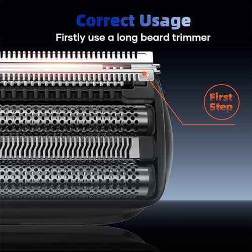 Kensen Mini Foil Shaver for Men, 4 Floating Blades, Travel Electric Razor — view 3