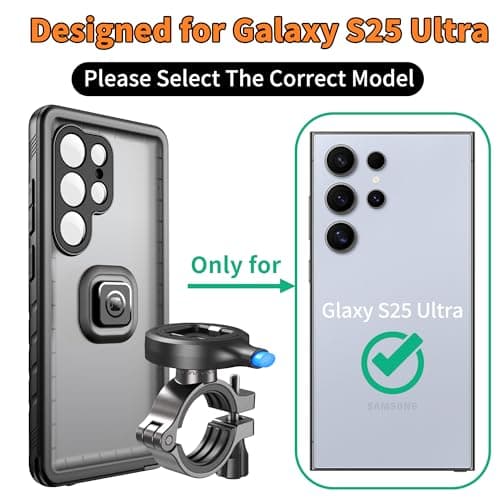 Cozycase IP68 TOP Waterproof Bike Phone Holder For Samsung Galaxy S25 Ultra — view 2