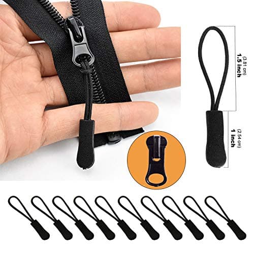 EuTengHao 169Pcs Zipper Kit with Pull Rescue Tool and Install Pliers for Clothing, Jackets, Purses, Luggage, Backpacks (Silver and Black) — view 6