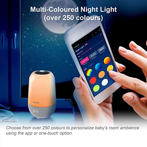 VTech BC8313 Baby Sleep Soother,Portable Noise Machine with 100+ Stories/Songs/Sounds,Record Your own Voice,Bluetooth HD Speaker, Baby Sleep Aid with Multi-Colour NightLight,Glow-on-Ceiling Projector — view 6