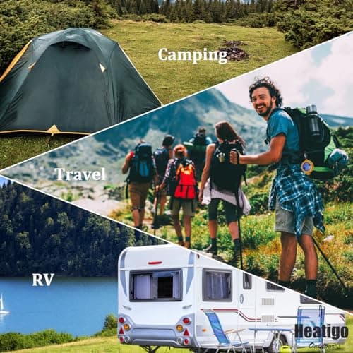 Heatigo 8M Portable Camping Retractable Clothes Line Clothes Airer for Holiday Outdoor, Bathroom, Laundry Room, Garden or Travel — view 6