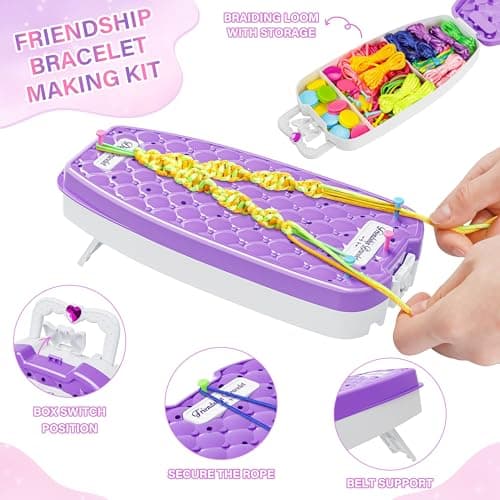 FHNSEL Friendship Bracelet Making kit,Arts and Crafts for Kids Ages 6-12 — view 3