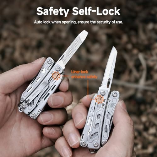 NexTool Mini Flagship F12 Keychain Multitool, 13 in 1 Pocket Tools (Blue) — view 5