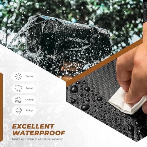 ROCKBROS Motorcycle Tail Bag Motorcycle Saddle Bag 100% Waterproof Travel Luggage Bags with Shoulder Strap Rear Seat Bag for Motorcycling Cycling Outdoor Sports 30L — view 3