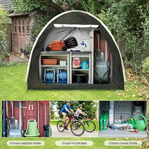 Portable Outdoor Bike Storage Tent Heavy Duty Bicycle Cover — view 4