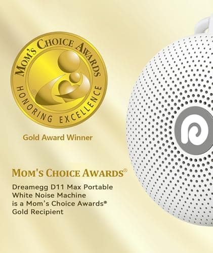 Dreamegg D11MAX, Portable White Noise Machine for Baby & Adults, White — view 2