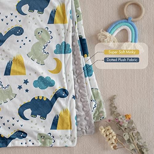 Soarwg Kids Soft Plush Baby Blanket for Newborn, 75x100cm — view 3