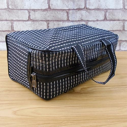 BESPORTBLE Mesh Shower Organizer Toiletry Pouch, Waterproof Resin Polypropylene, Black, Large Capacity Foldable Portable, for Fitness and Travel — view 6