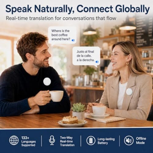 AI Language Translator Device, Smart Wearable Translator 165 Languages — view 4