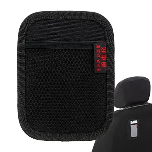 Fivetoo Mesh Phone Holder For Car | PU Leather Storage Net Pocket Holder | Car Storage Pocket, Storage Netting Pouch For Mobile Phones, Umbrellas, Cards, Keychains — view 5