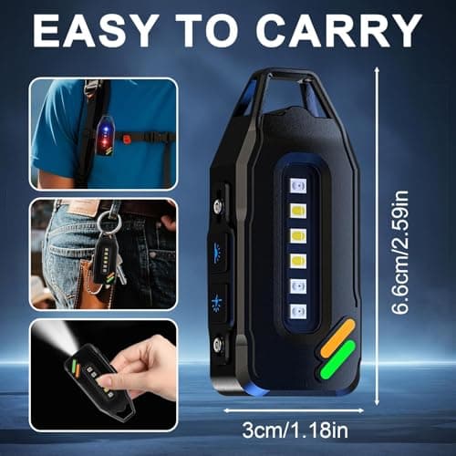 Gainsten Small Rechargeable Clip On Torch 700 Lumens LED+COB Super Bright — view 4