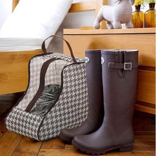 Boot Storage Bags - Portable Boots Protector Bag, Dust Proof Travel Shoe Bag | Lightweight Organizer for Winter and Summer Footwear | Home Closet Stackable Boot Holder Accessory — view 2