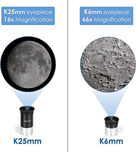 Astronomical Telescope, Pro 400/70 FMC Refractor Telescopes with Adjustable Tripod & & Finder Compass Portable Travel Telescope Perfect Portable Scope for Adult Children Teens — view 4