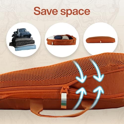 TRAVEL DUDE Compression Packing Cubes, Travel Luggage Organisers, 4 Pcs Set — view 2