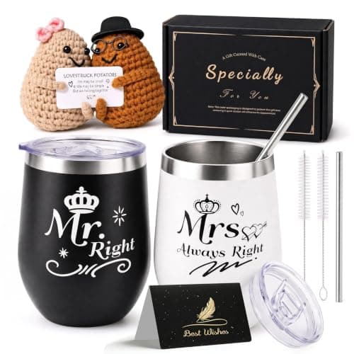 RYLIFEOGI Wedding Gifts Mr Right and Mrs Always Right Mugs