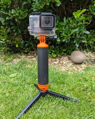 micros2u Waterproof Floating Handle (updated v2) Hand Grip. Compatible with GoPro Hero 13 12 11 10 9 8 7 6 5 4 3, Mini, DJI Osmo, Max, Insta360 + other Action Cameras — view 5