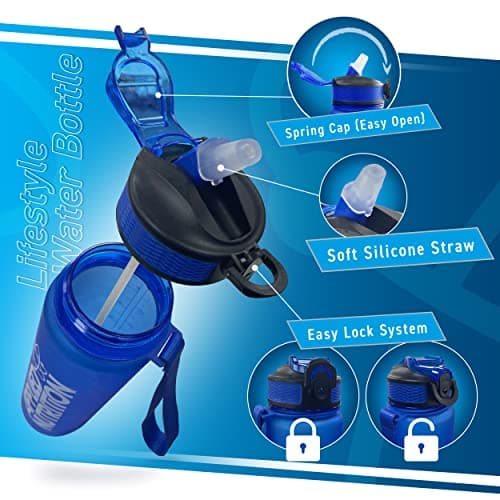 Applied Nutrition Water Bottle - 1 Litre Water Bottle, Sports & Gym 1l Drinking Bottle — view 3
