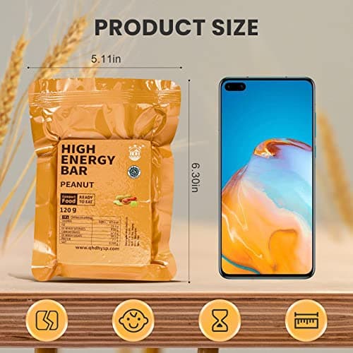 Peanut Flavour High Energy Biscuits, Emergency Food, 12 Pack, 6840 Kcal — view 5
