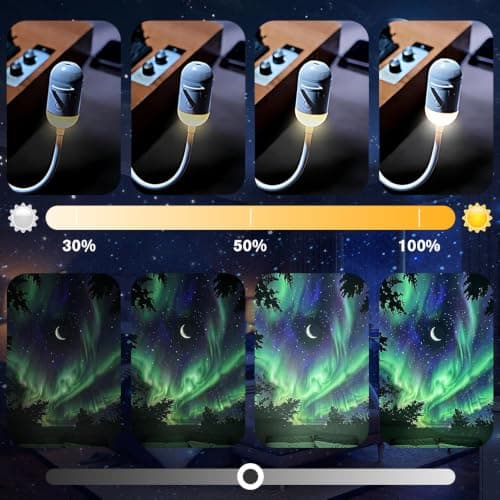 SKJJM 2-in-1 Galaxy Projector Night Light, Star Projector Night Light with 12 Sliding Projection Films, 360° Adjustable Starry Sky Lamp, USB Starry LED Lights for Bedroom Ceiling Car &Home Decoration — view 3