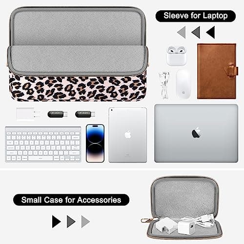 ARVOK 15 15.6 16 inch Laptop Sleeve Case for MacBook Pro 16 [Upgrade-Version] Water-Resistant Notebook Computer/Tablet Pouch Cover Case with Extra Bag for Samsung HP MacBook Dell Lenovo ASUS Acer — view 6
