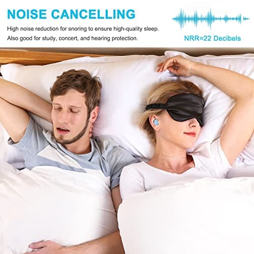 Reusable Silicone Ear Plugs, Waterproof Noise Cancelling EarPlugs for Sleeping, Mowing, Swimming, Airplanes, Concerts — view 2