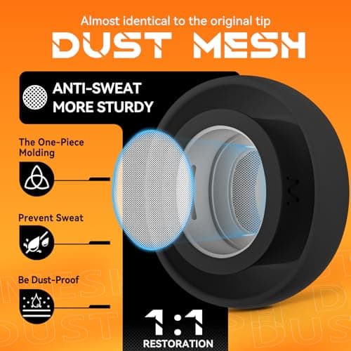 Inesore Replacement Ear Tips for AirPods Pro 3, 5 Size-Black — view 4