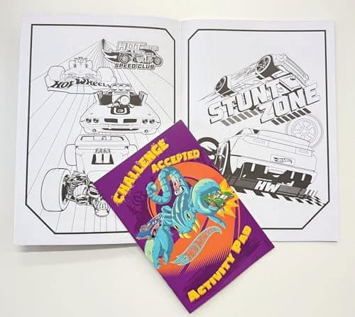Anila's Hot Wheels Activity Set, Colouring Book with 32 Pages, Activity Pad, Metallic Pencils and Sticker Sheet — view 3