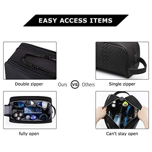 BAGSMART Men's Wash Bag, Large Capacity Travel Toiletry Bag & Wet Pocket — view 5
