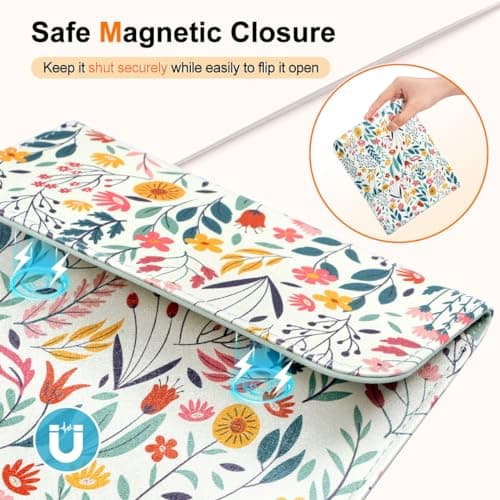 TiMOVO 6 Inch Protective eReader Sleeve, Flowers — view 4