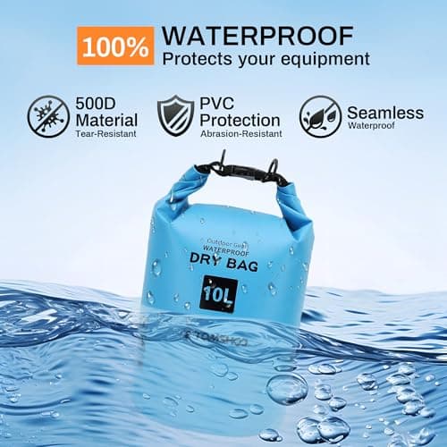 TOMSHOO 4 Pack Waterproof Dry Bag 5L+10L+20L+30L — view 4