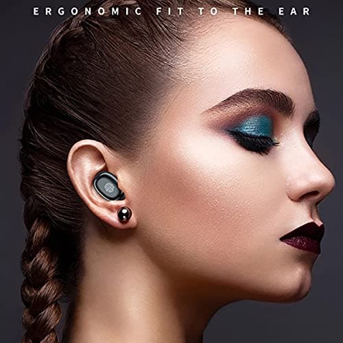 Ekrfxh N21 Bluetooth 5.1 Earbuds in-Ear True Wireless Headphones with Flashlight, 35H Playtime Deep Bass Hifi Stereo Sound Life Waterproof Earphones With Mic for Work Sport (white) — view 2