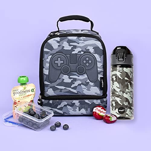 fringoo - Camo Gamepad - BPA Free Water Bottles - Pink Straw Water Bottle - Reusable Water Bottle - 600ml / 20 Oz — view 3