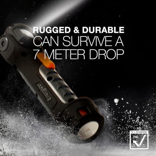 Energizer Hardcase Professional LED Torch, Compact, Water and Impact Resistant, 170° Pivoting Light, Pocket-Sized, 300 Lumens, Batteries Included — view 4