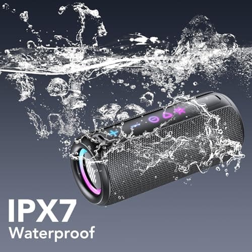 TIMU Bluetooth Speaker Portable Wireless Bluetooth Speakers with HD Stereo Sound, Bluetooth 5.4 TWS Pairing 30H Battery Life with Led Light for Outdoor/Party/Sport/Travel/Gifts.﻿ — view 3