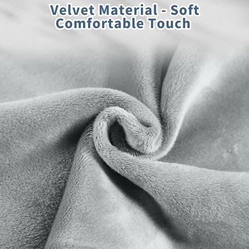 ONTYZZ Neck Roll Pillow Inflatable Neck Support Cushion Grey Sleeping Round Bolster Pad for Travel Car Plane Sofa Home Office Decor Cushion 12.5 * 30CM — view 4