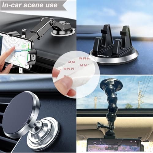 10 Pack 90mm (3.54") Circular Double Sided Sticky Pads, Strong Car Sticky Adhesive Replacement for Car Mount Mounting Holder Disk Windshield GPS Camera Lock Sucker Suction Cup Hook Dashboard Bracket — view 3