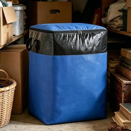 Large Moving Bags | 140L Packing Storage Tote - Large Clothes Storage Bags - for Camping Travel Closet Dormitory Bedroom Basement Apartment Laundry — view 3