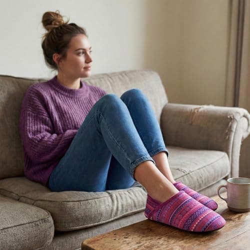 XIHALOOK Slippers for Women Men Cozy House Shoes Slip on Indoor Barefoot — view 2