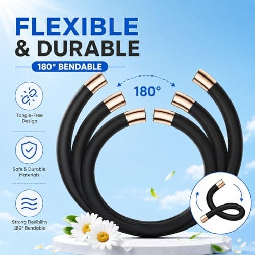 Natural Mosquito Repellent Bracelet with 6 Pcs Essential Oil Refills - DEET-Free Waterproof Insect Repellent Bands for Kids & Adults - Long-Lasting Bug Protection for Travel & Camping, Black — view 6
