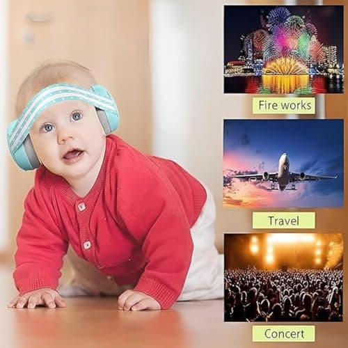 Baby Ear Defenders for 0-36 Months, Soft Adjustable with Noise‑Reduction — view 6
