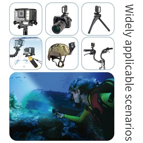 SOONSUN 450LM Waterproof Dive Light for GoPro Hero 13/12/11/10/9 Black — view 4