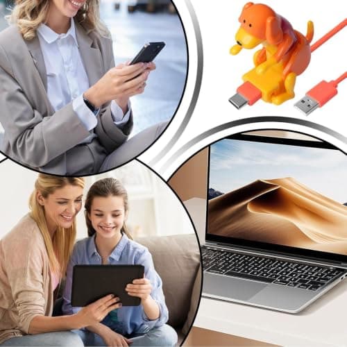 Dog Shape Phone Charger Cable Wag Body While Charging — view 4