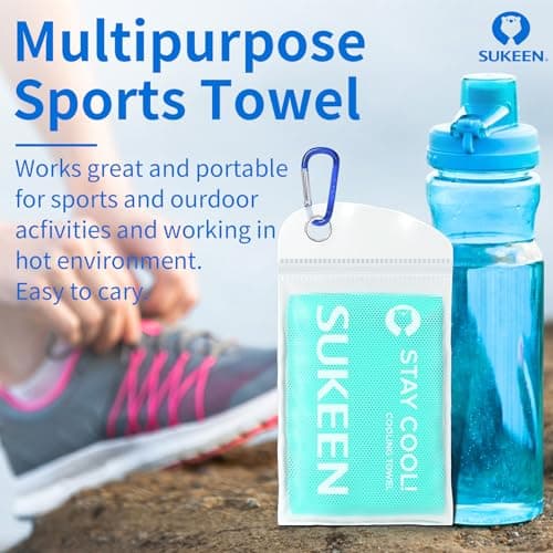 Sukeen Cooling Towel, 40"x12" Cooling Towels for Neck, Soft Breathable Sweat Gym Towel, Stay Cool Ice Cold Towels for Sport Workout Yoga Golf Running Camping — view 3